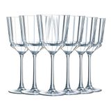 Cristal d'Arques Paris Macassar-collectie – 6 steelglazen van 35 cl van kristal
