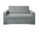 amuéblate online 2-zitsbank, model Lite, modern design, praktisch, comfortabel en functioneel, met armleuningen, hout, cement, 167 cm (L) x 90 cm (D) x 96,5 cm (H)