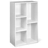 Amazon Basics Boekenplank met 5 vierkante vakken, 50 x 24 x 80 cm, wit