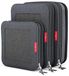 LeanTravel Compressie verpakking kubussen bagage organisatoren (3) Set (zwart)