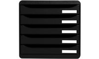 Exacompta 309714D bac à courrier noir Polystyrène 347 x 278 x 271 mm