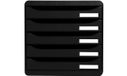 Exacompta 309714D bac à courrier noir Polystyrène 347 x 278 x 271 mm