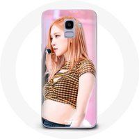 Maniacase Hoesje voor Samsung Galaxy A8 2018 Blackpink Born Pink Poster Teaser Rosé Shut Down Fancam