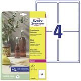 Avery Zweckform L7786-25 Transparante Etiketten