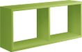 Homemania Morgana Wandrek voor woonkamer, slaapkamer, kantoor, MDF, groen, 70 x 30 x 15,5 cm