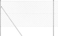 vidaXL - gaashek - met - grondbevestiging - 25 - x - 1 - m - Gegalvaniseerd - staal - Mesh