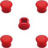 MMOBIEL 5 Stuk Rubber TrackPoint Caps Toetsenbord Muis Rood Laptop Pointer