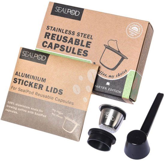 Sealpod Herbruikbare capsule compatibel met Nespresso® Sealpod Starter Edition