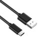 DrPhone UC1 - USB-C - Câble de recharge - Chargeur rapide - 2,4 A - 1 mètre - Noir