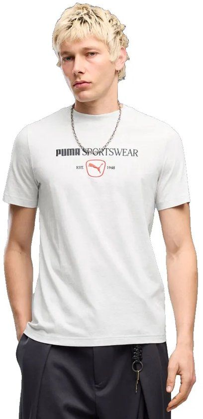 Puma Class Graphic T-shirt Met Korte Mouwen Wit M Man