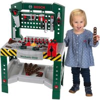 Klein Toys Bosch Werkbank - 77 delig - met accessoires - donkergroen