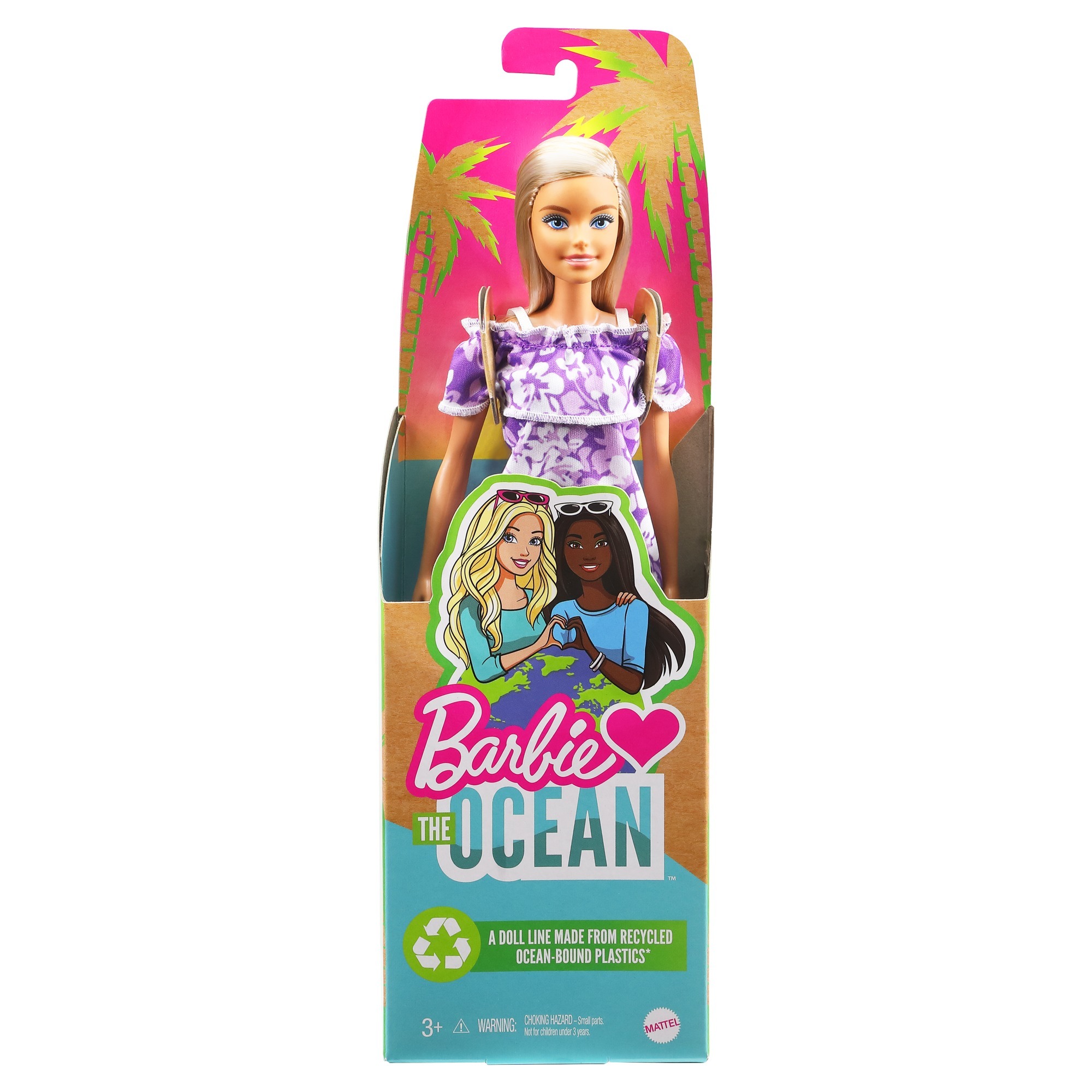 Barbie Loves the Ocean Barbie Houdt Van De Zee (Paarse Bloemenjurk Met Ruches)