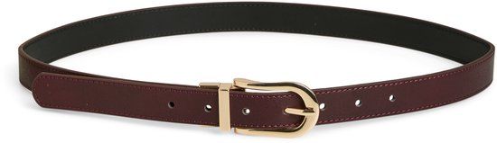PIECES PCALEXIS REVERSIBLE JEANS BELT PU - Winetasting