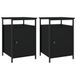 VidaXL Nachtkastjes 2 stuks Zwart Hout 40x42x60 cm