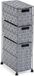 Versa Badkamerschappen Grijs 28 x 57 x 15,5 cm