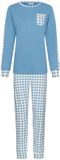 Pastunette Blue Cottage Pyjama Katoen Badstof Blauw Maat 44