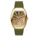 Ice-Watch - ICE boliday women dome steel Olive green metal - Gouden dameshorloge met siliconen band - 025176 (Small)