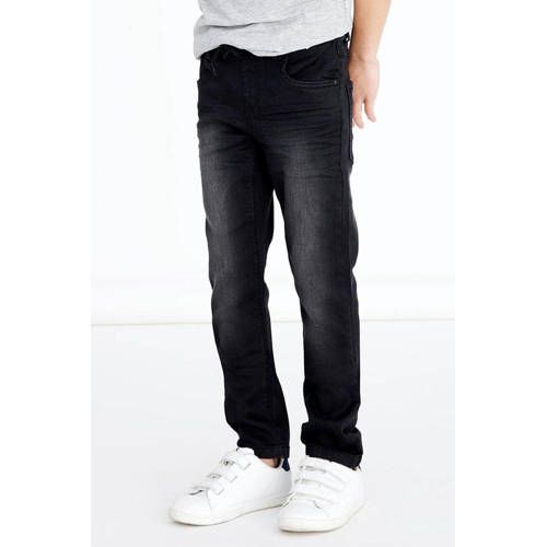 NAME IT KIDS slim fit jeans NKMROBIN zwart