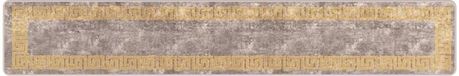 vidaXL - Tapis coureur - MARSA - Gris et Or - 50 x 300 cm - Polyester