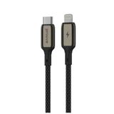 Proove Dichte metalen kabel Type-C naar Lightning 27W - Zwart 1m