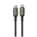 Proove Dichte metalen kabel Type-C naar Lightning 27W - Zwart 1m