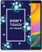 B2Ctelecom Samsung Galaxy Tab A 10.1 (2019) Print Case Flowers Blue DTMP