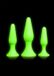 Shots - Ouch! Butt Plug Set neon green/black