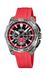 FESTINA Herenhorloge F20725/5 Chrono Bike, behuizing van roestvrij staal, grijs, rubberen band, rood