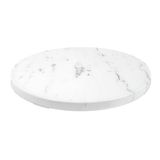 Buffetdienblad Asami Ware Buffetdienblad, Ø 32 x 1,7 cm, Kunstleer, Wit Marmer, Melamine