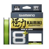 SHIMANO Kairiki 8+ Fishing Line - 300m, 0.10mm, 7.3kg, Moss Green