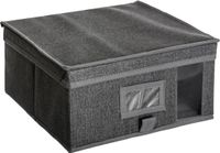 5five Opberghoes/beschermhoes - kleding/schoenen - grijs - 30 x 30 x 15 cm