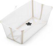 Stokke Flexi Bath, Sandy Beige - Opvouwbaar babybadje - Lichtgewicht, duurzaam en gemakkelijk op te bergen - Handig voor thuis of op reis - Geschikt voor pasgeborenen en baby's