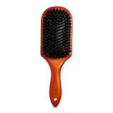 MIBELLA BEAUTY & CO Haarborstel met wildzwijnharen en nylon borstels, peddelborstel voor hoofdmassage en haarverzorging, borstel van duurzaam beukenhout