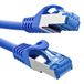 InLine Patchkabel, Cat.6A, S/FTP, TPE (LSZH), CCA, PoE, LAN, Ethernet, netwerkkabel, RJ45 Gigabit, blauw, 7,5 m, 72607B