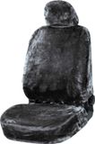 Walser Autostoelhoes Teddy - synthetisch bont - antraciet