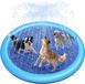 Coussin de bain pour chien - Baignoire antidérapante pour chien de grande taille - Sans BPA - 058 mm d'épaisseur - Baignoire pour chien - Jouet aquatique - Bleu - 170 cm