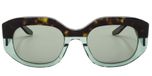 Barton Perreira BP40085I Lunettes de Soleil Femme Havane Ovales Vert 51mm Polarisé