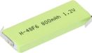 Mexcel HPE-F6-800 Speciale oplaadbare batterij Prismatisch Z-soldeerlip NiMH 1.2 V 770 mAh