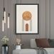 Boho Affiche - 50x70 cm - Bordure noire et blanche