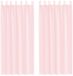 vidaXL - Gordijnen - voile - met - lussen - 2 - st - 140x225 - cm - lichtroze