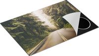 Chefcare Inductie Beschermer Highway in Californië Omring met Bos - 75x55 cm - Multicolor