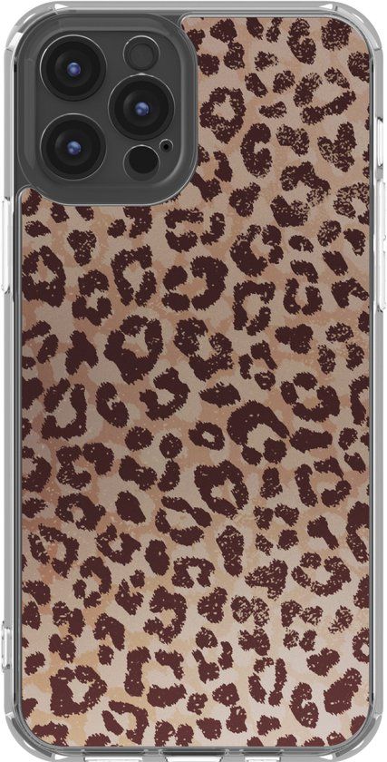 imoshion Hoesje - Geschikt voor Apple iPhone 12 Pro / 12 - Design hoesje - Leopard Mood
