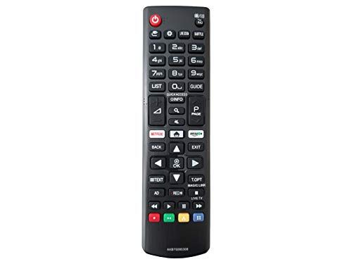 azurano vervangende Afstandsbediening compatibel met LG AKB75095308