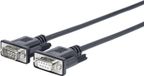 Vivolink PRORS1.8 Seriële Kabel Zwart 1,8 m DB-9 Mannelijk naar DB-9 Vrouwelijk