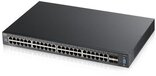 ZyXEL XGS2210-52 - Netwerkswitch - 48 poorten - Fast Ethernet - 176 Gbps - Zwart