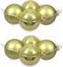 Othmar Decorations Grote kerstballen - 8x stuks - pistache groen - 10 cm - glas - mat et brillant