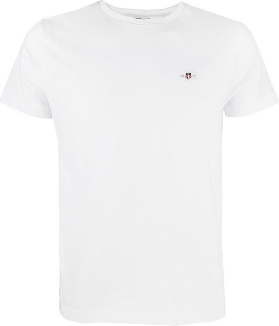 GANT O-hals shirt shield logo wit - 4XL