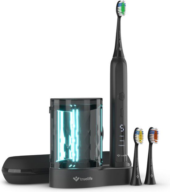 TrueLife TLSBCB elektrische tandenborstel - Sonisch - Zwart