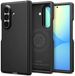 Spigen Tough Armor Pro Hoesje Geschikt voor Samsung Galaxy Z Fold 8 Ultra | Compatibel met MagSafe / Qi2 | Back Cover Militaire Standaard | Scharnier Bescherming | Zwart