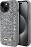 Guess Coque arrière miroir carré pour Apple iPhone 15 - Argent